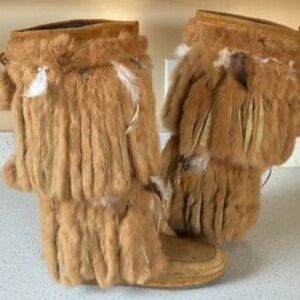 Naughty Monkey Brown Fur Winter Boots